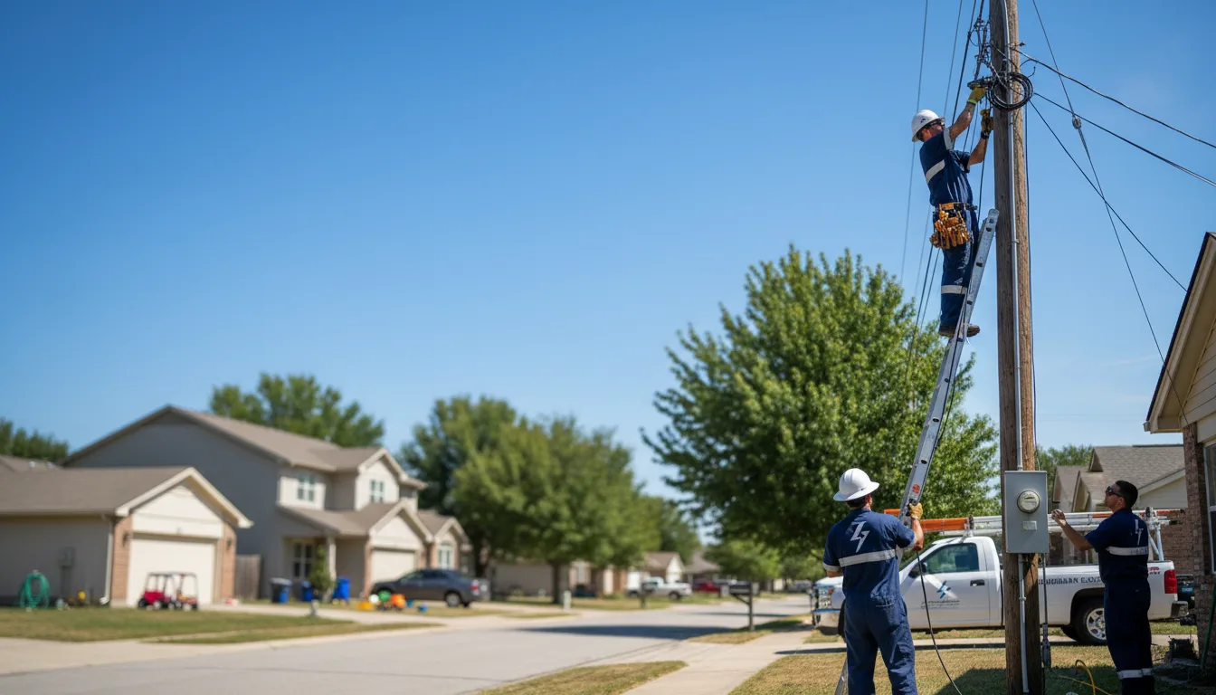 Residential electrician providing installation services in Burlington, IA